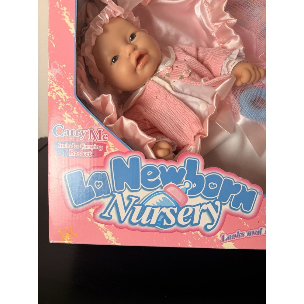 Vintage 2001 Berenguer La Newborn Nursery Carry Me 15" Baby Doll Set 1050 NIB